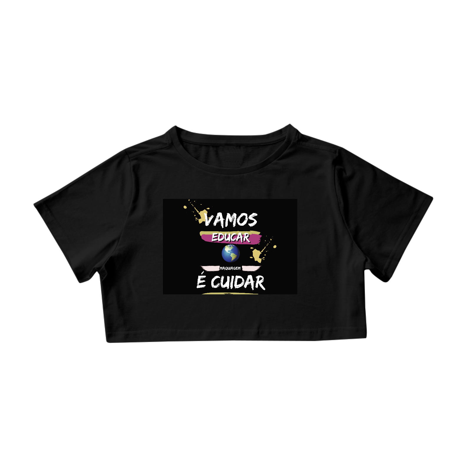 Nome do produto: CROPPED VAMOS EDUCAR 