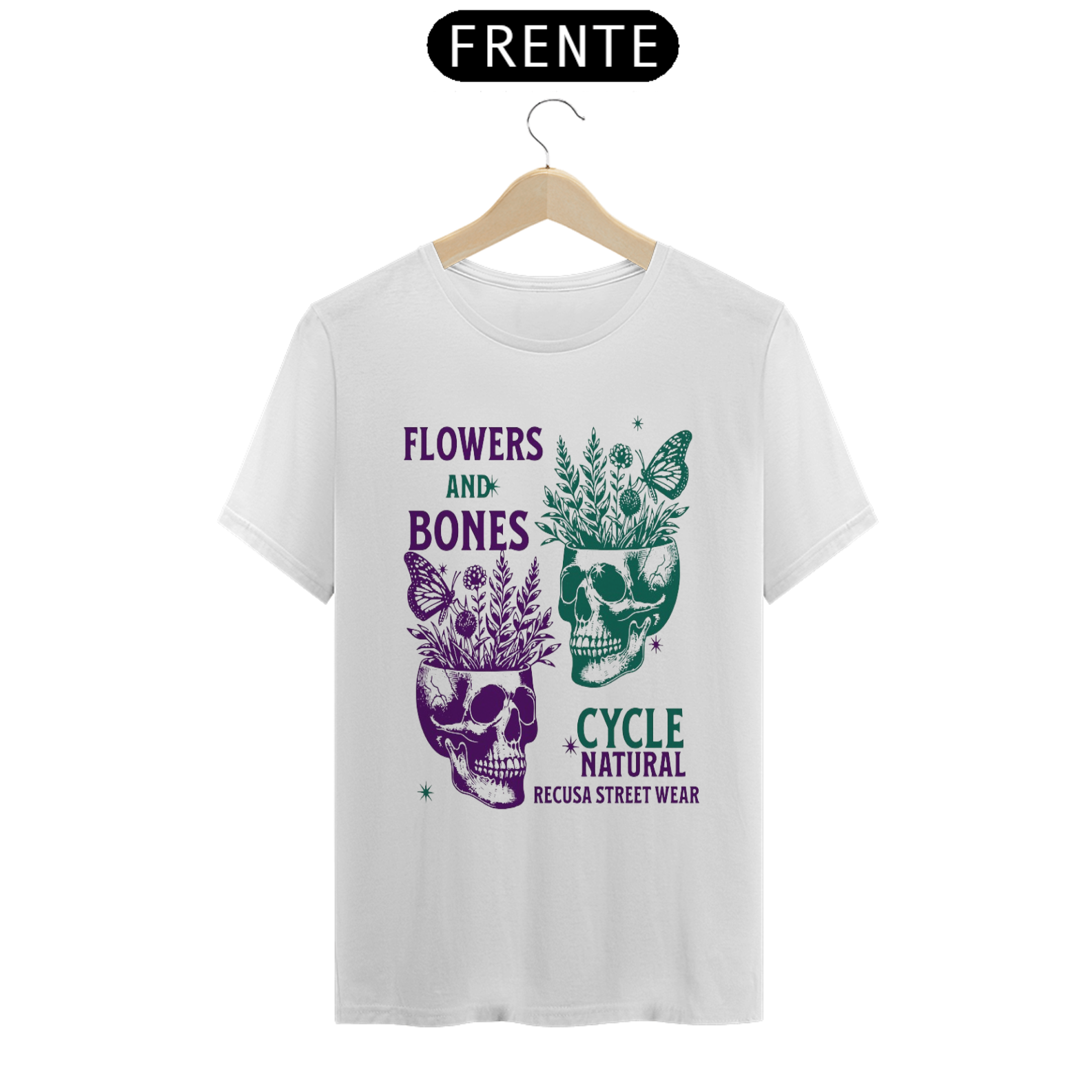 Nome do produto: CAMISETA T-SHIRT FLOWERS
