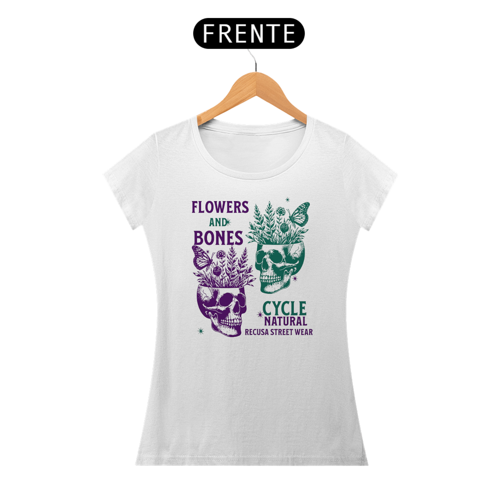 Nome do produto: BLUSINHA T-SHIRT FLOWERS