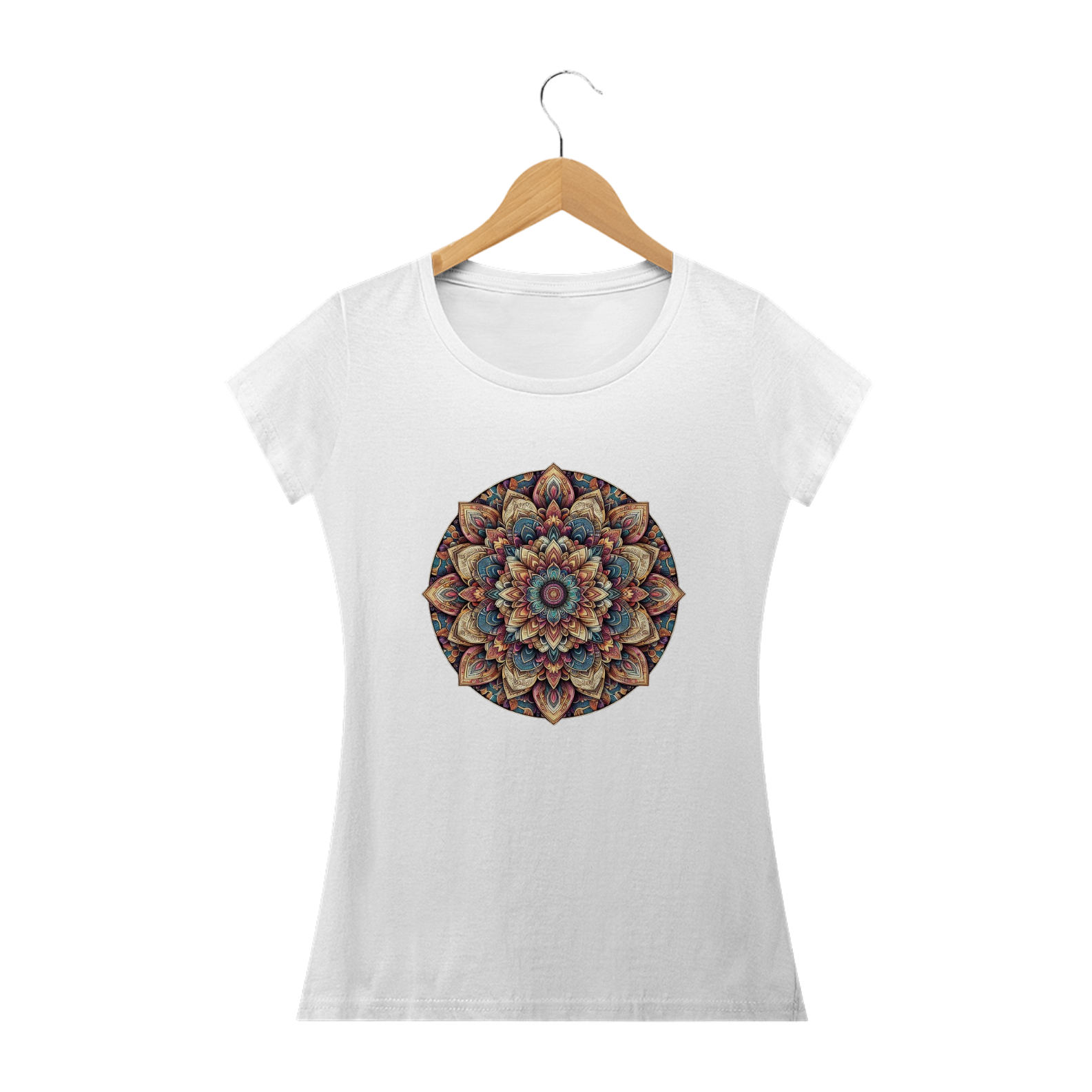 Nome do produto: Camiseta Feminina Mandala