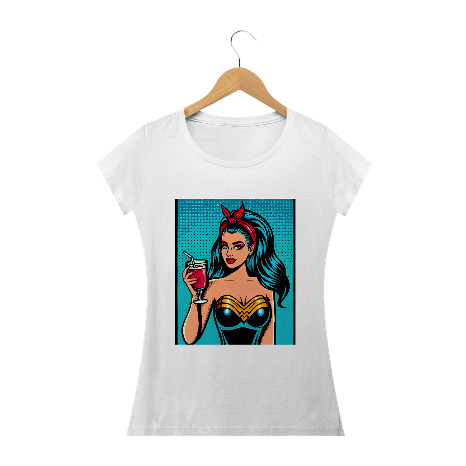 Nome do produto: Camiseta Feminina Vintage Pop