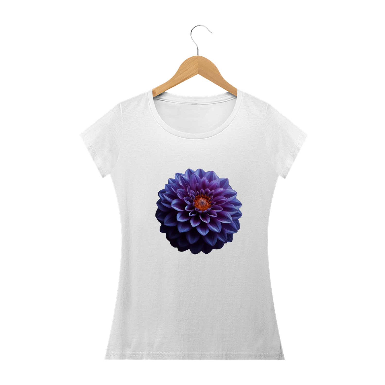 Nome do produto: Camiseta Feminina Baby Long Flor