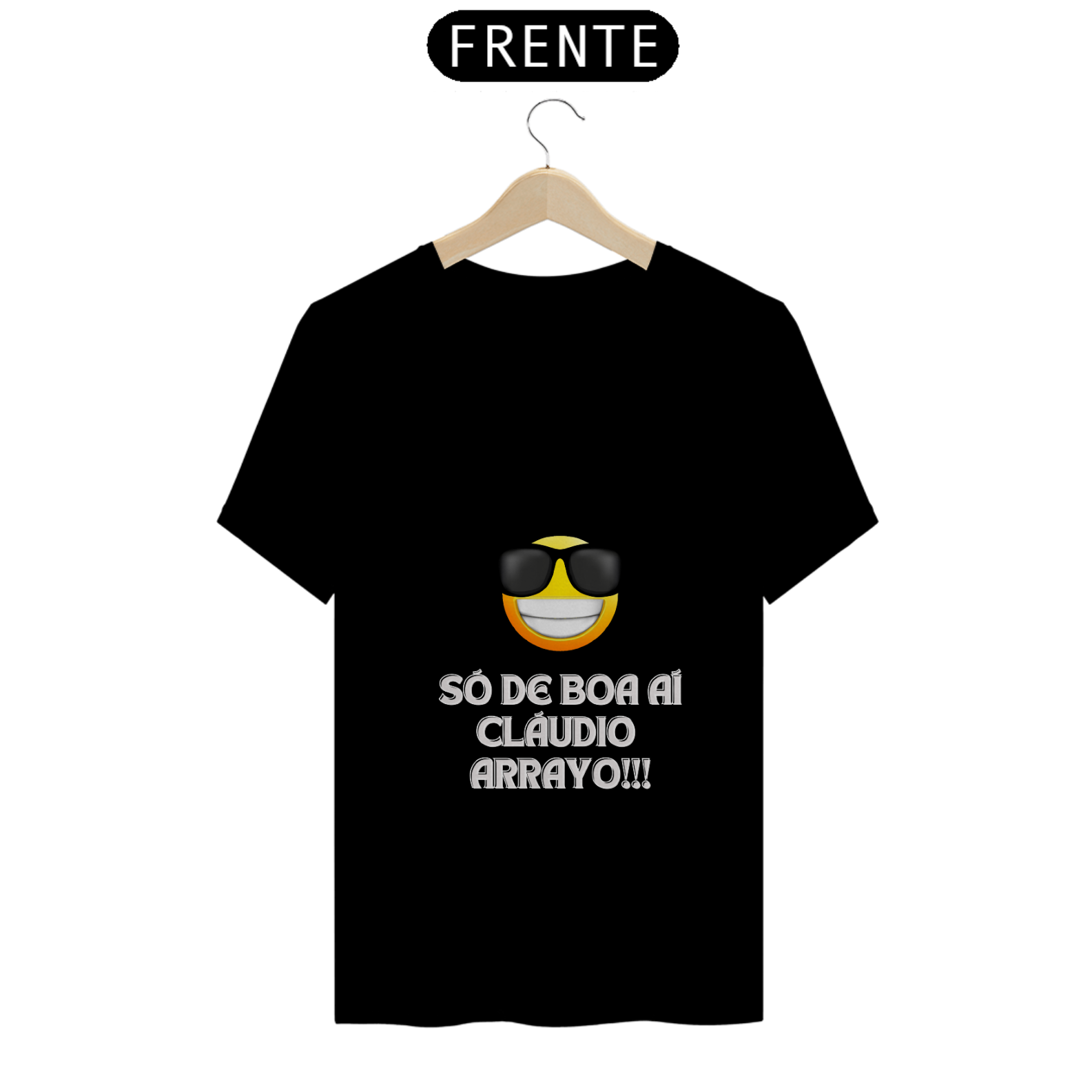 Nome do produto: Camiseta Cláudio Arrayo Meme
