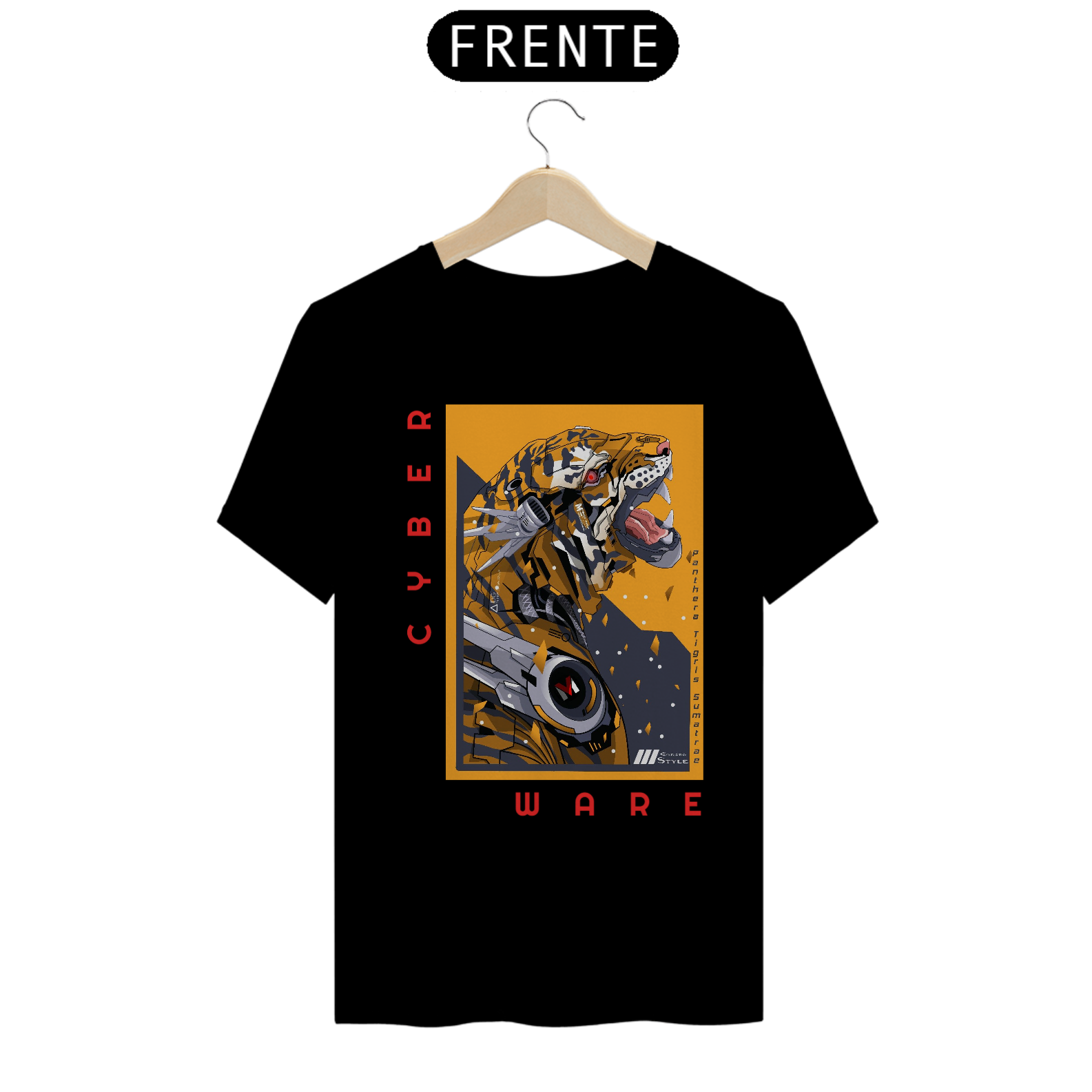 Nome do produto: Camiseta CyberWare MechaTiger