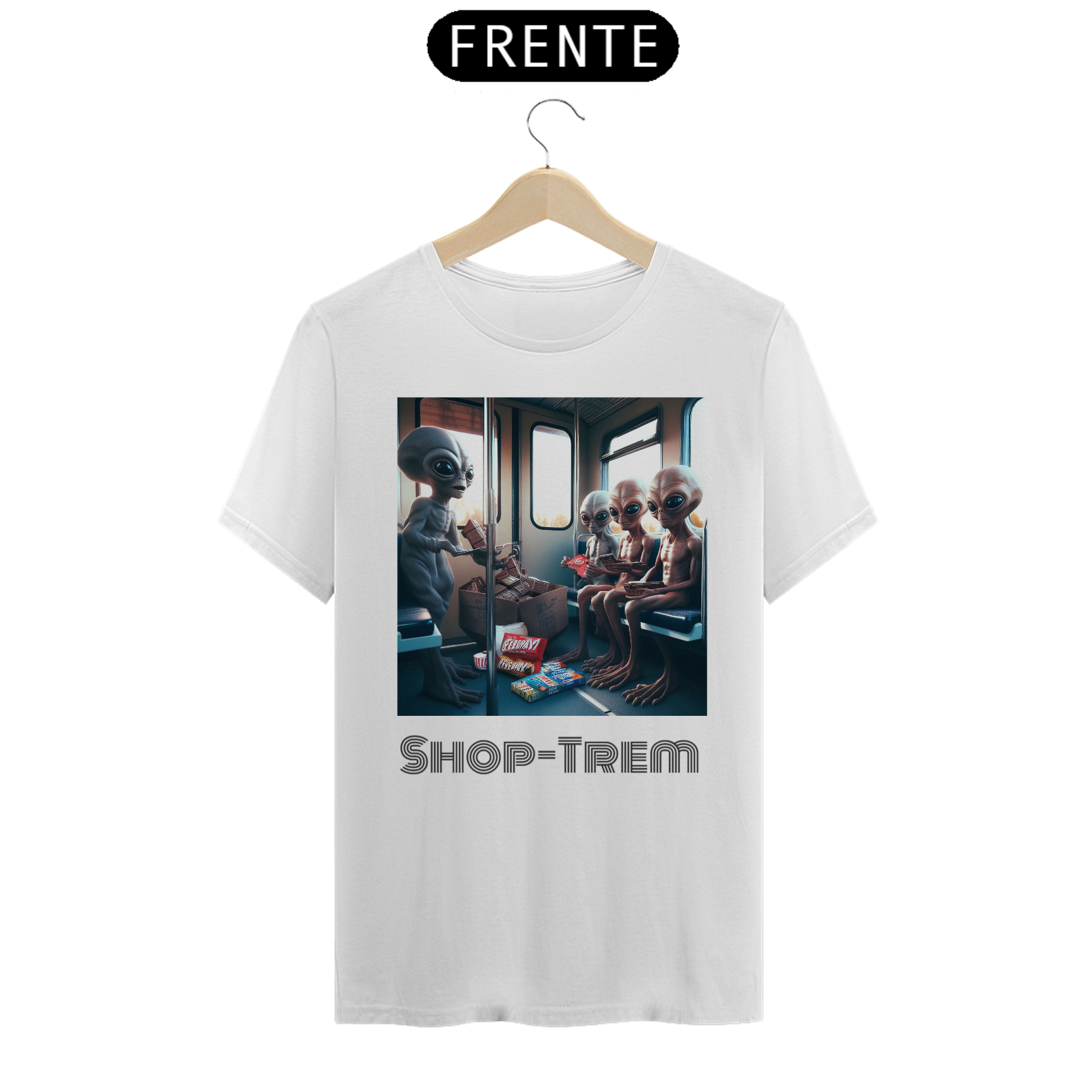 Nome do produto: Camiseta - ET   Shop-Trem