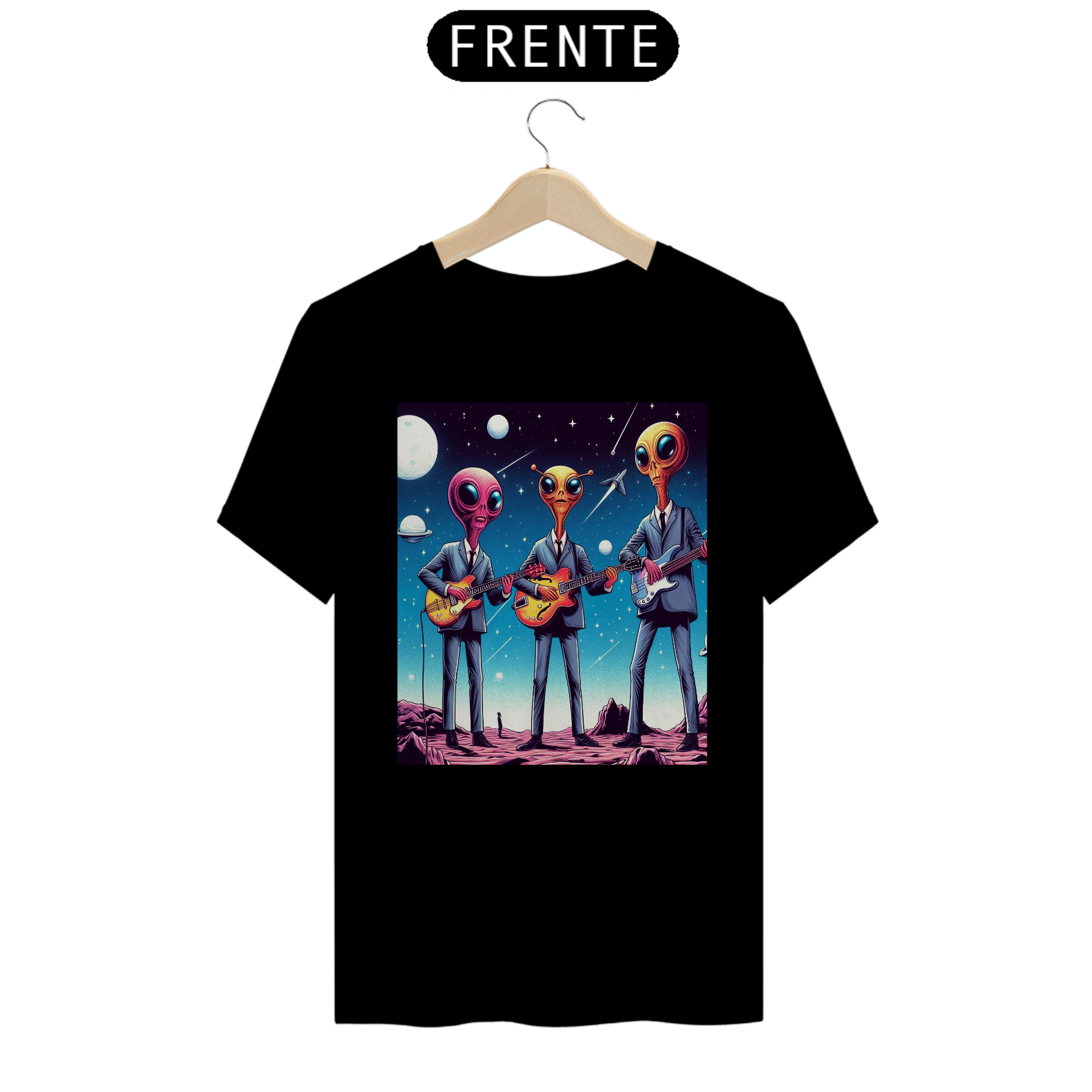 Nome do produto: Camiseta - ETs - Banda de Rock (02)