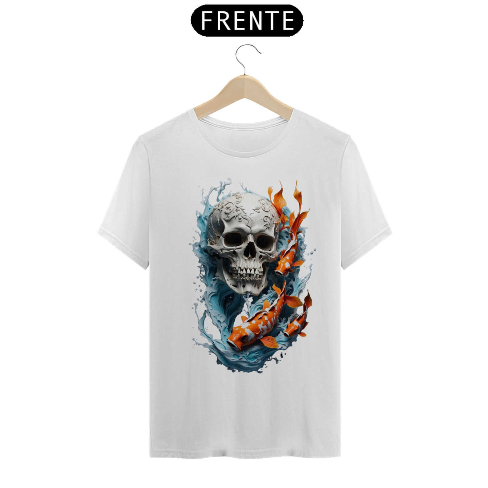 Nome do produto: Camiseta Caveira Aquatica