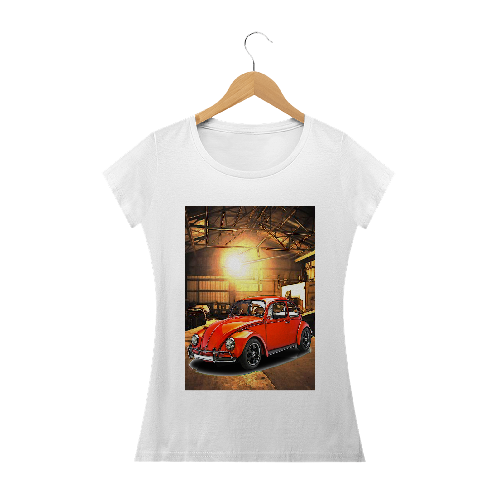 Nome do produto: Camiseta Fusca Feminina