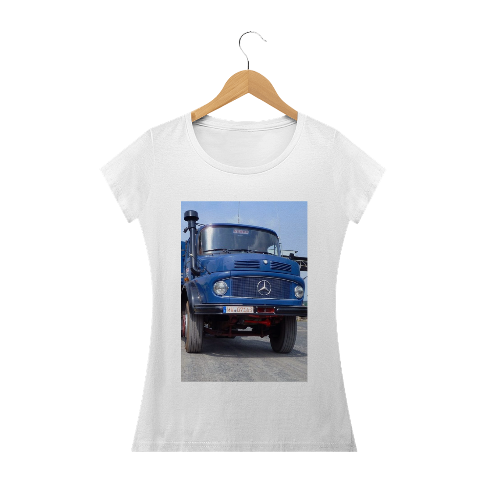 Nome do produto: Camiseta Caminhão Mercedes Feminina