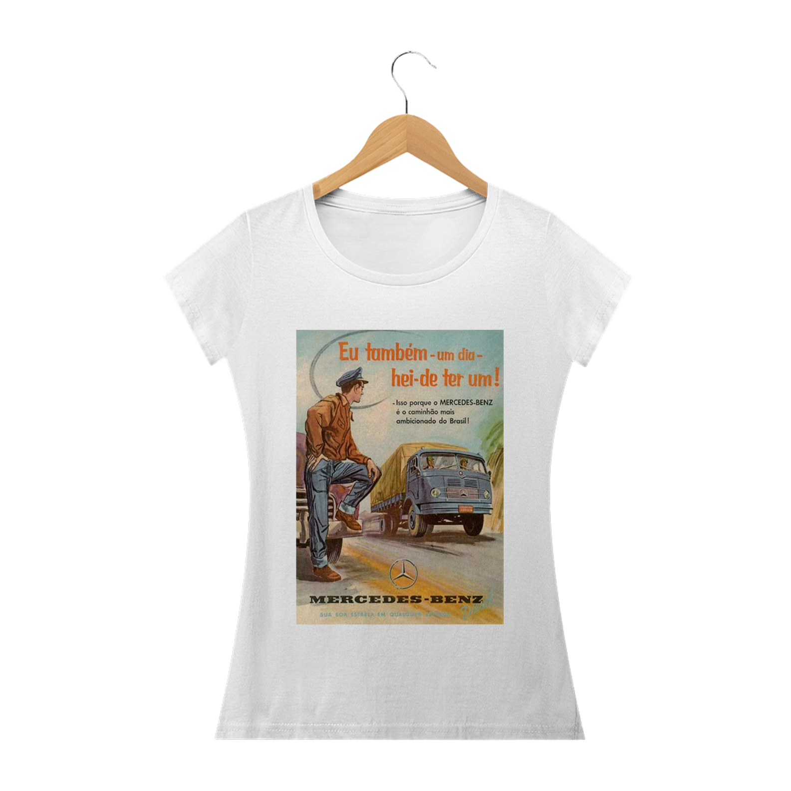 Nome do produto: Camiseta Caminhão Mercedes Feminina