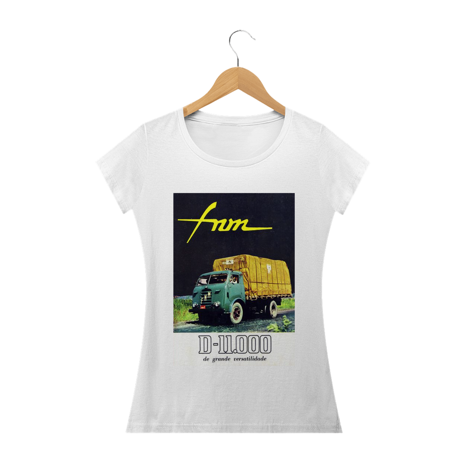 Nome do produto: Camiseta Caminhão FNM Feminina