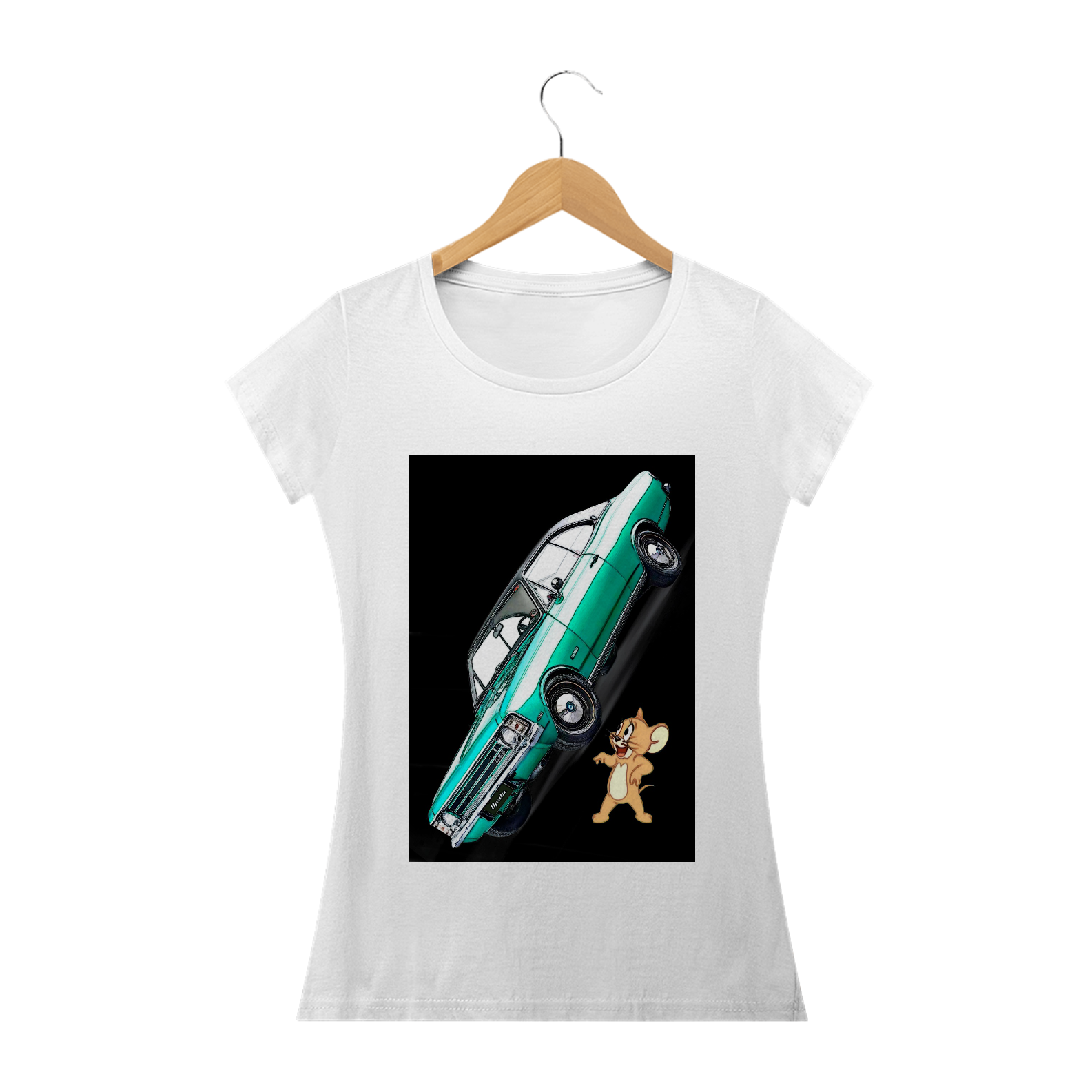 Nome do produto: Camiseta Opala Jerry (Tom e Jerry) Feminina