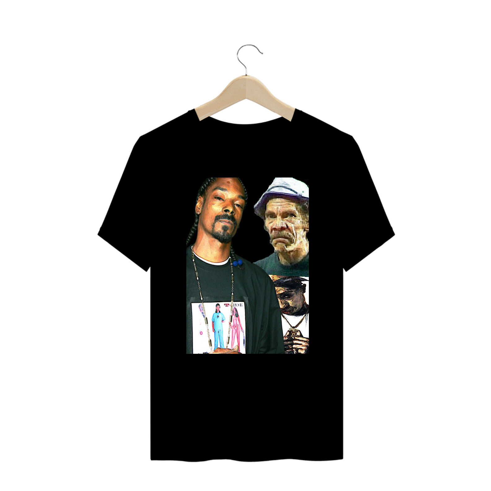 Nome do produto: Camiseta Snoop Dogg e Seu Madruga Plus Sie