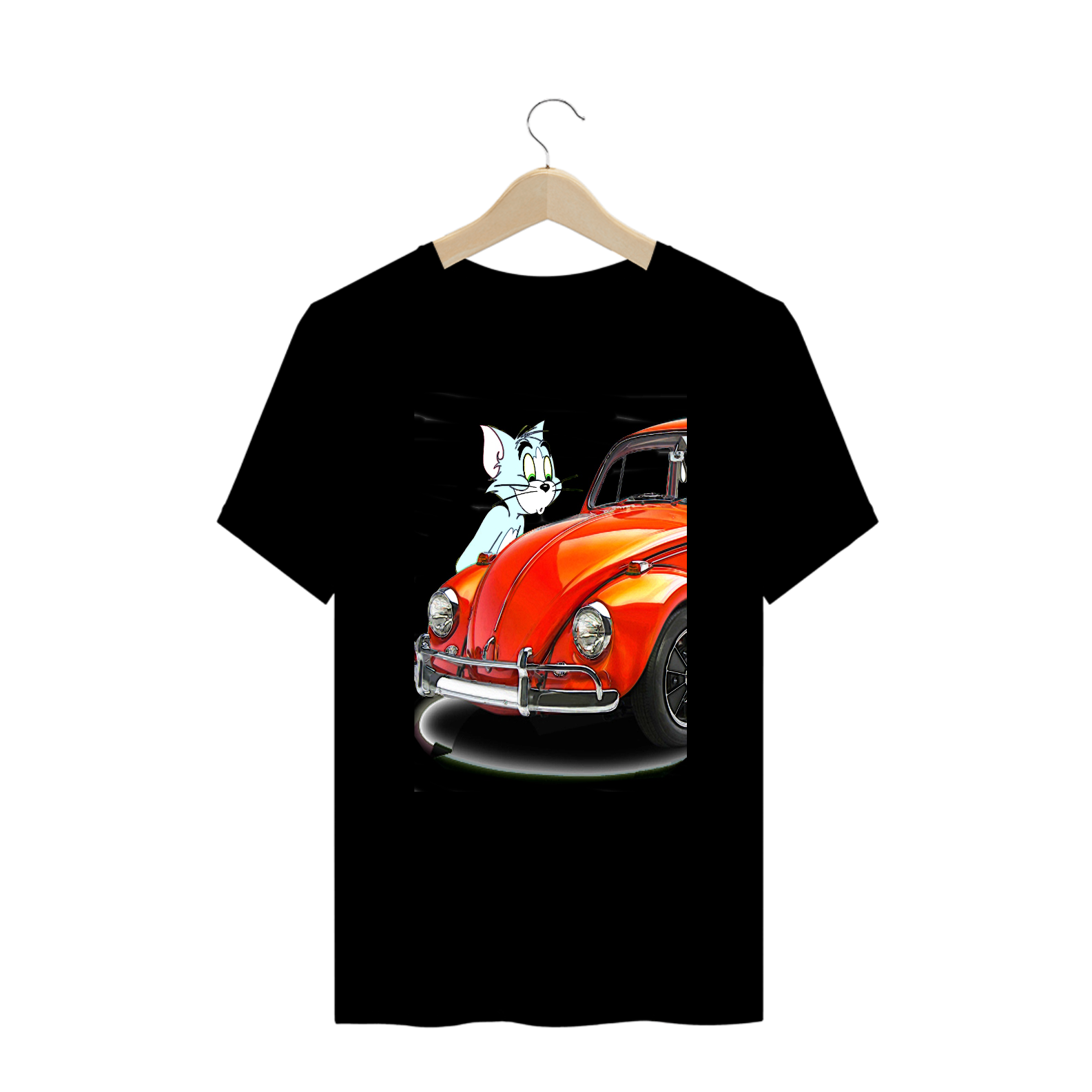 Nome do produto: Camiseta Fusca Tom (Tom e Jerry) Plus Size