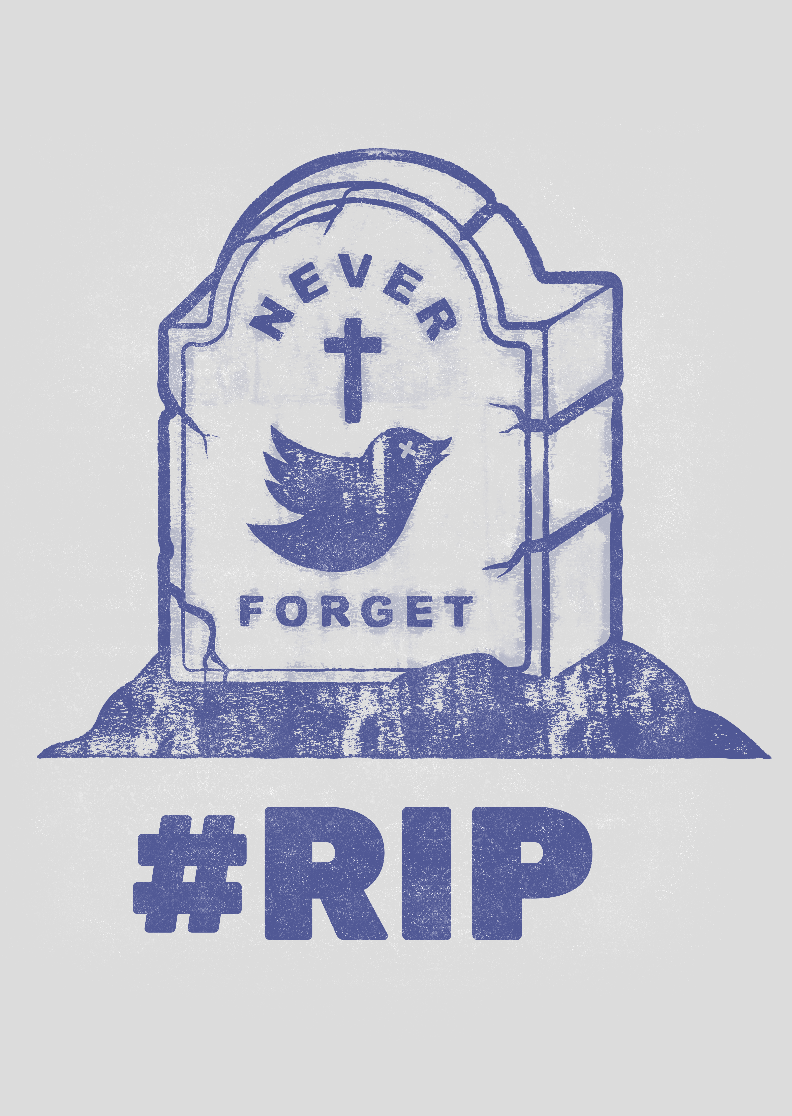Nome do produto: Poster - Rip Twitter 