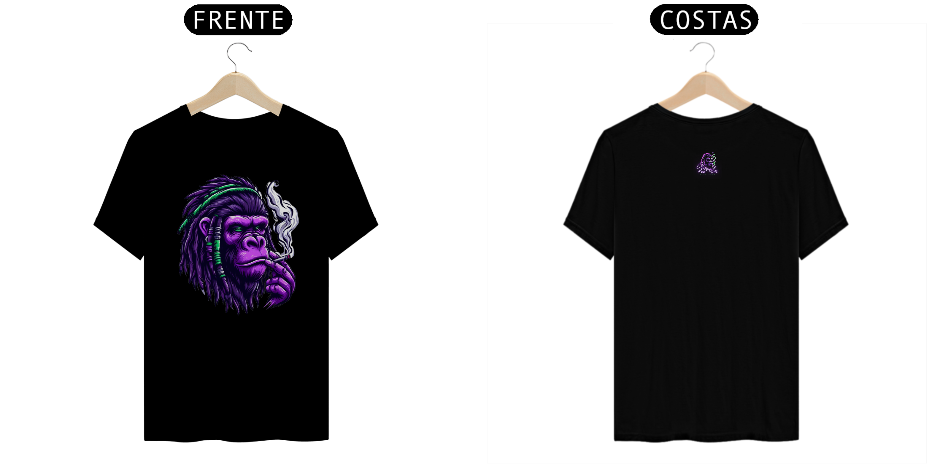 Nome do produto: Gorila Roxo Dreads 01 T-Shirt Classic