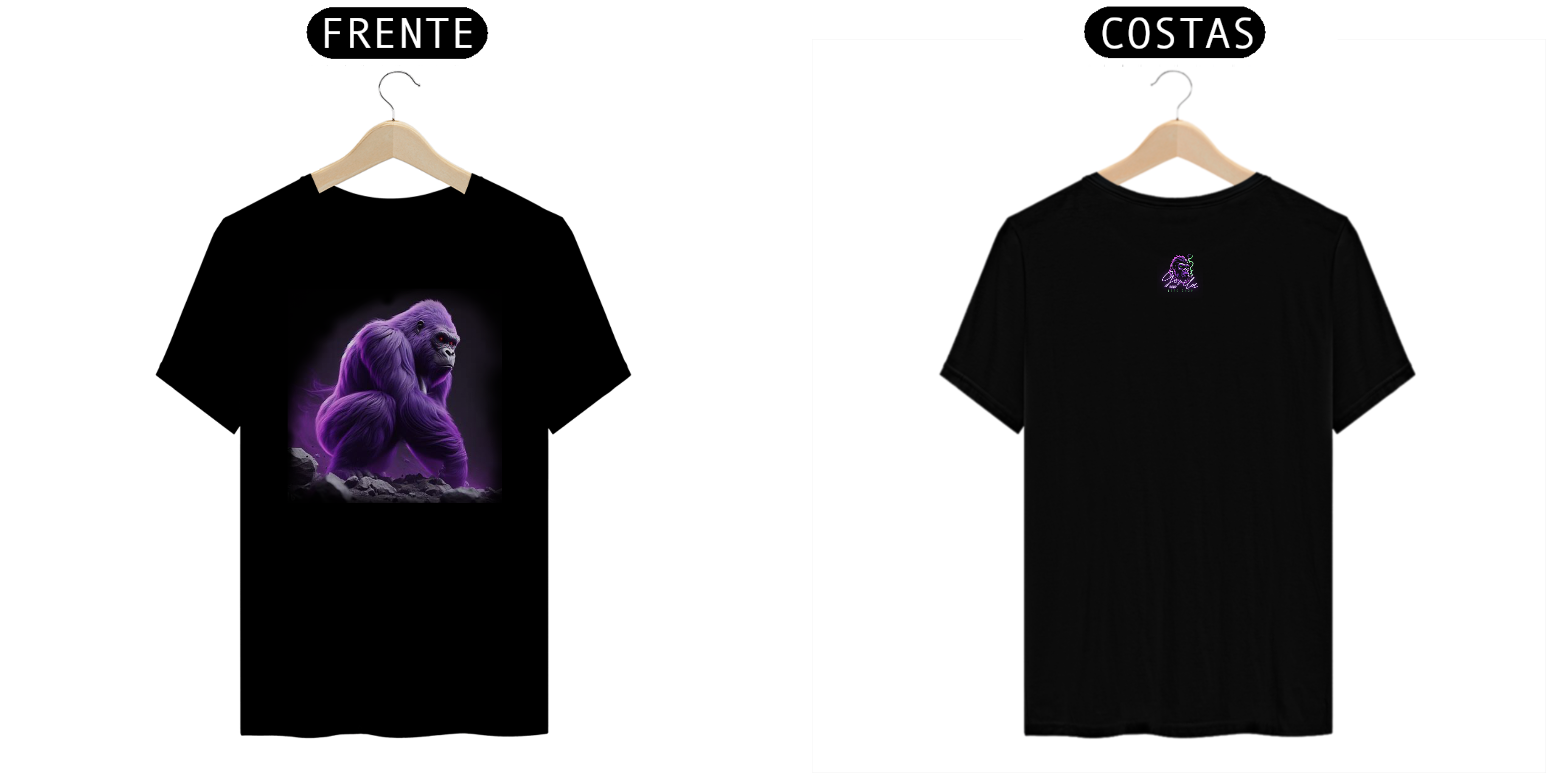 Nome do produto: Gorila Roxo 01 T-Shirt Classic