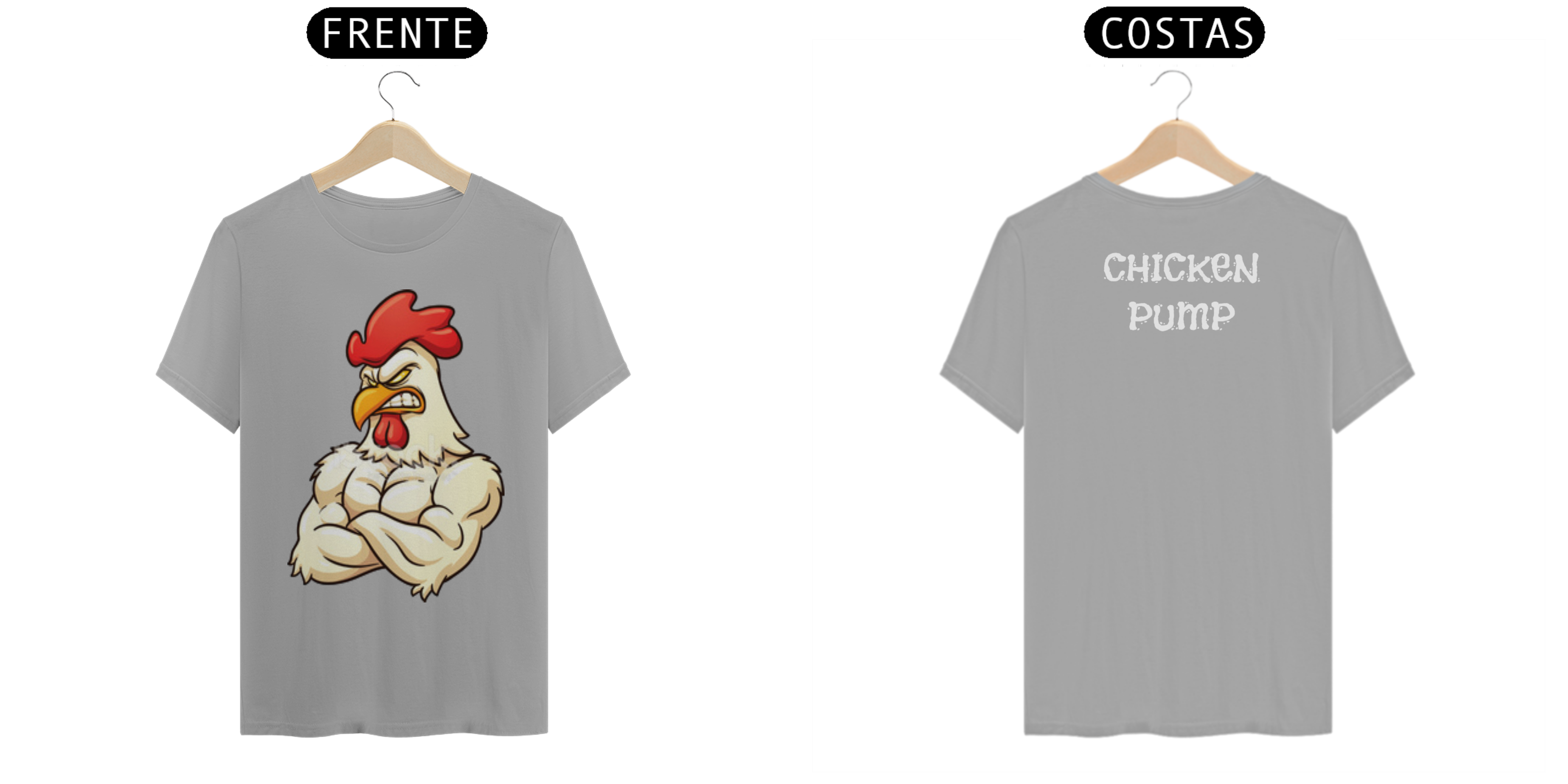 Nome do produto: Camisa Masculina Academia Chicken