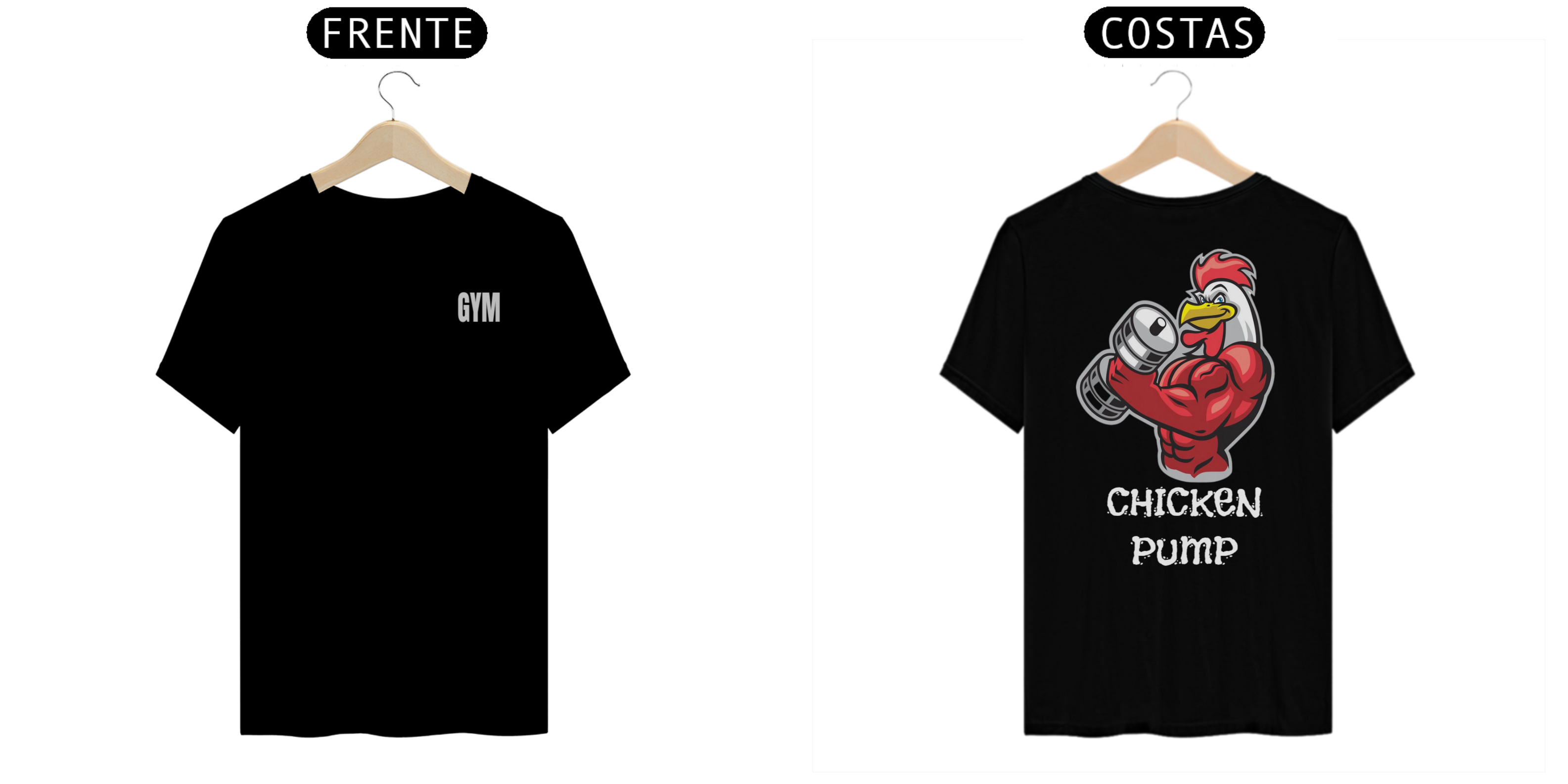 Nome do produto: Camisa Masculina Academia Chicken Red