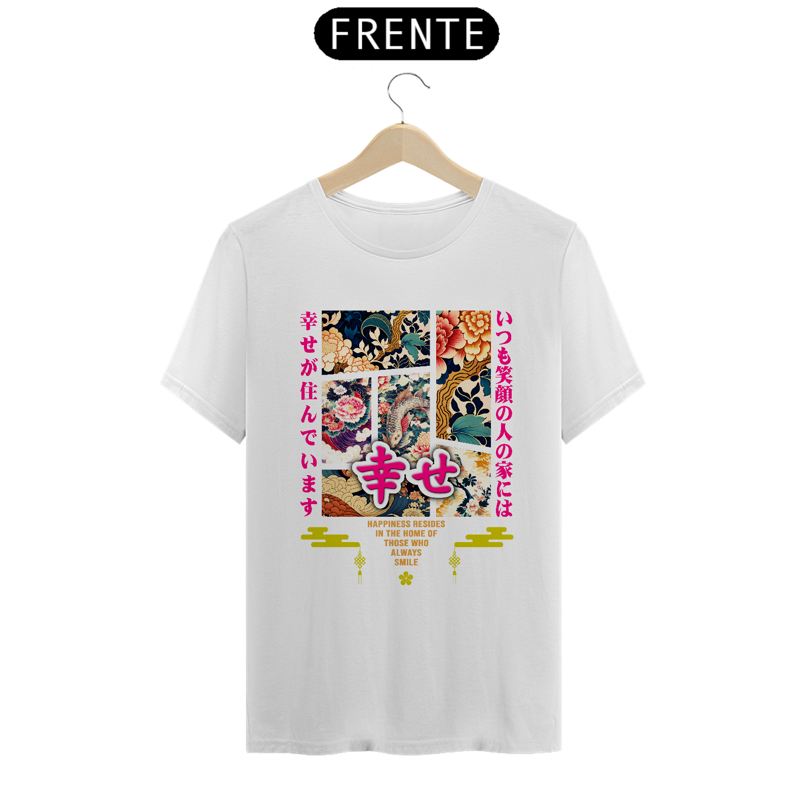 Nome do produto: Camiseta Clássica: “Happiness”