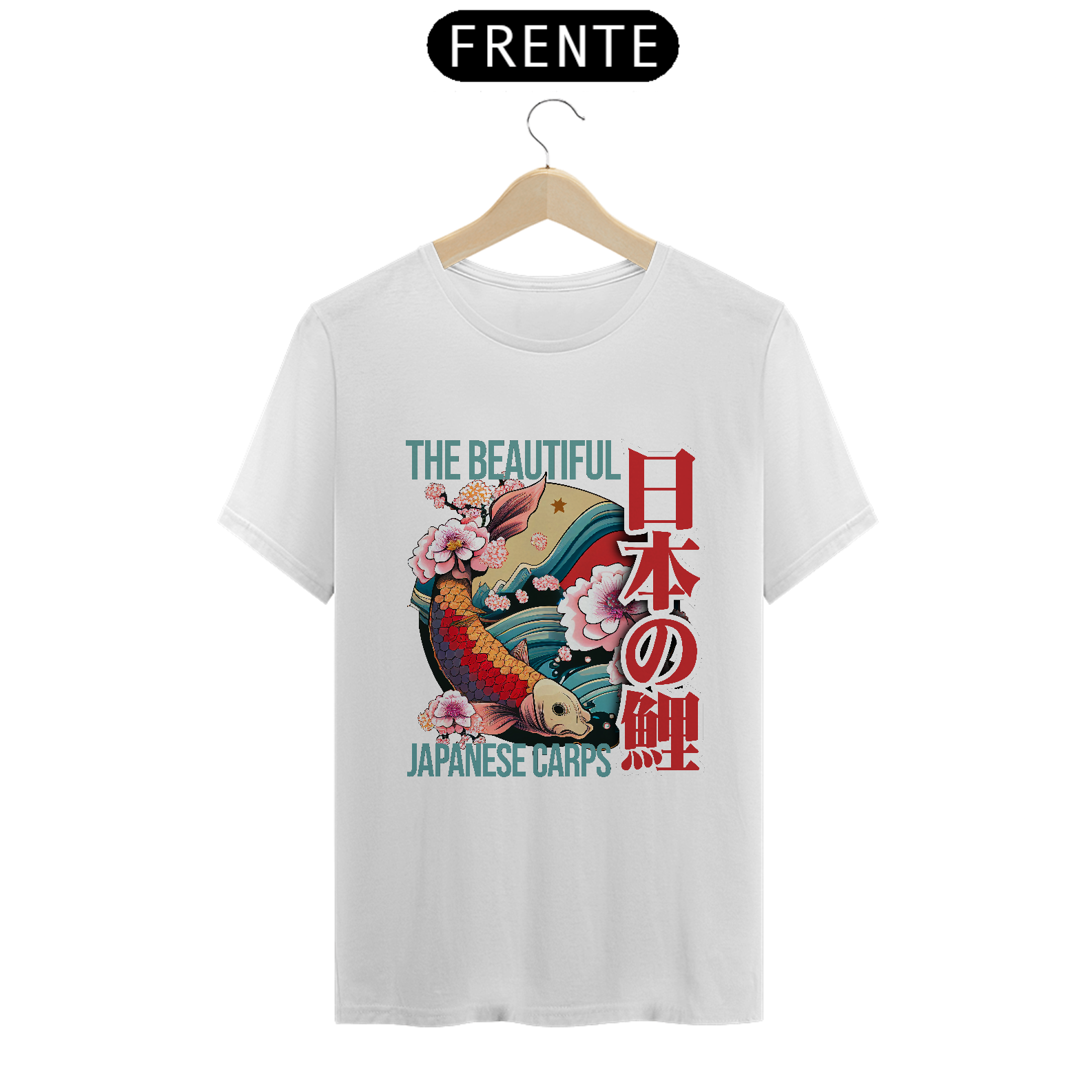 Nome do produto: Camiseta Clássica: “Japanese KOI Design”
