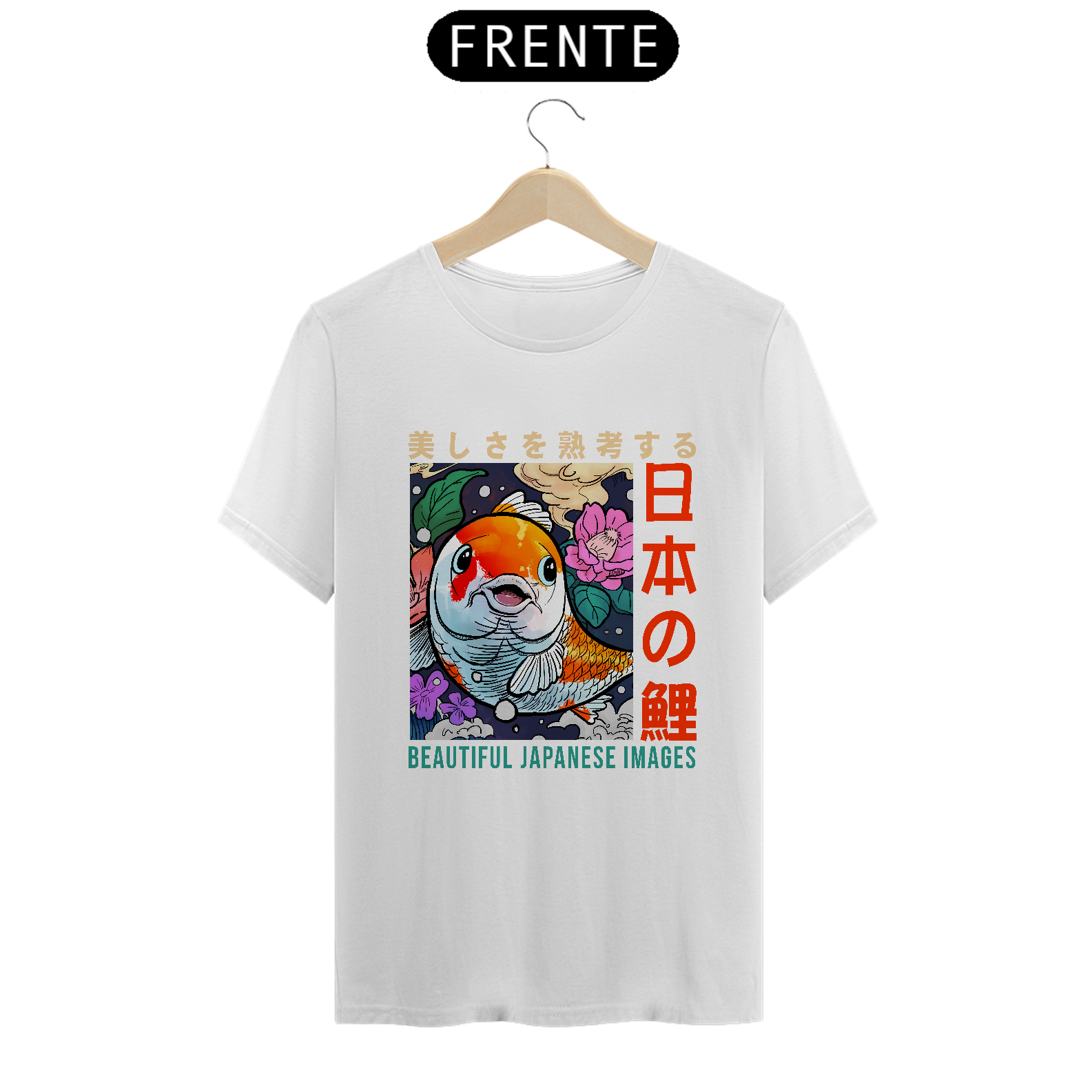 Nome do produto: Camiseta Clássica: “Japanese KOI”