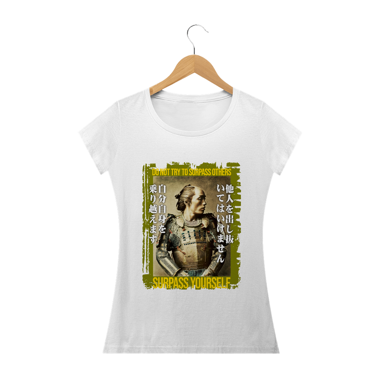 Nome do produto: Camiseta Baby Long: “Surpass yourself”