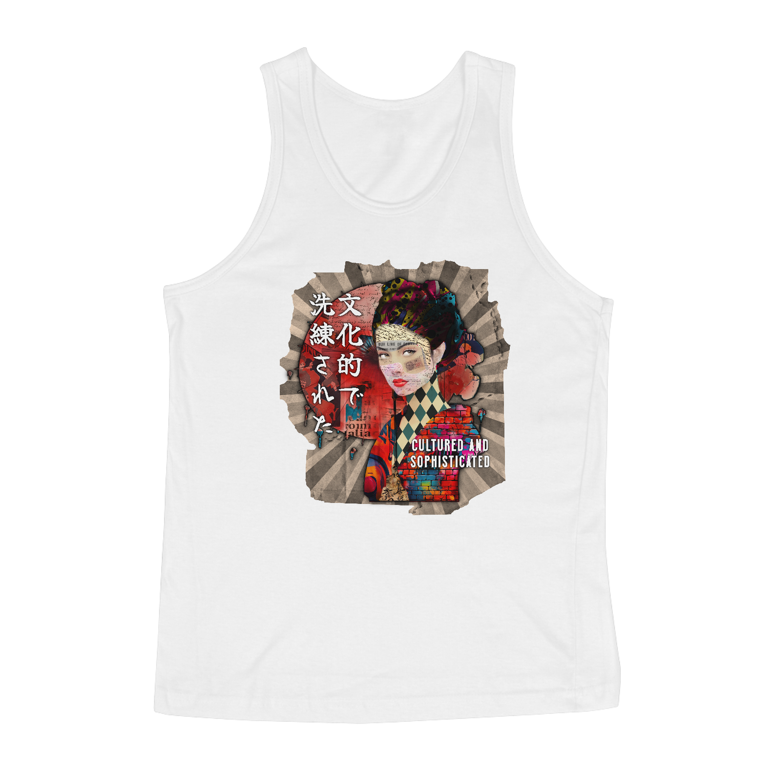 Nome do produto: Camiseta Regata: “Cultured and Sophiscated”