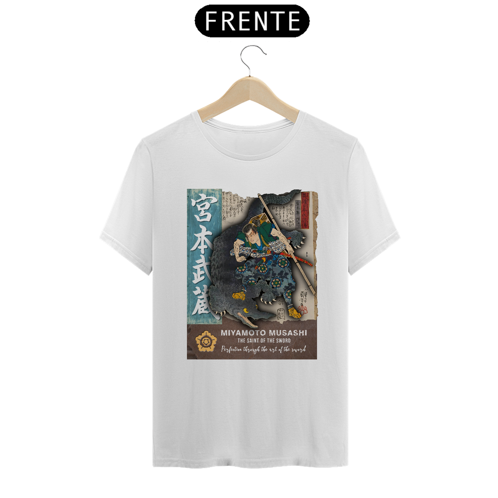 Nome do produto: Camiseta Clássica: “Miyamoto Musashi”
