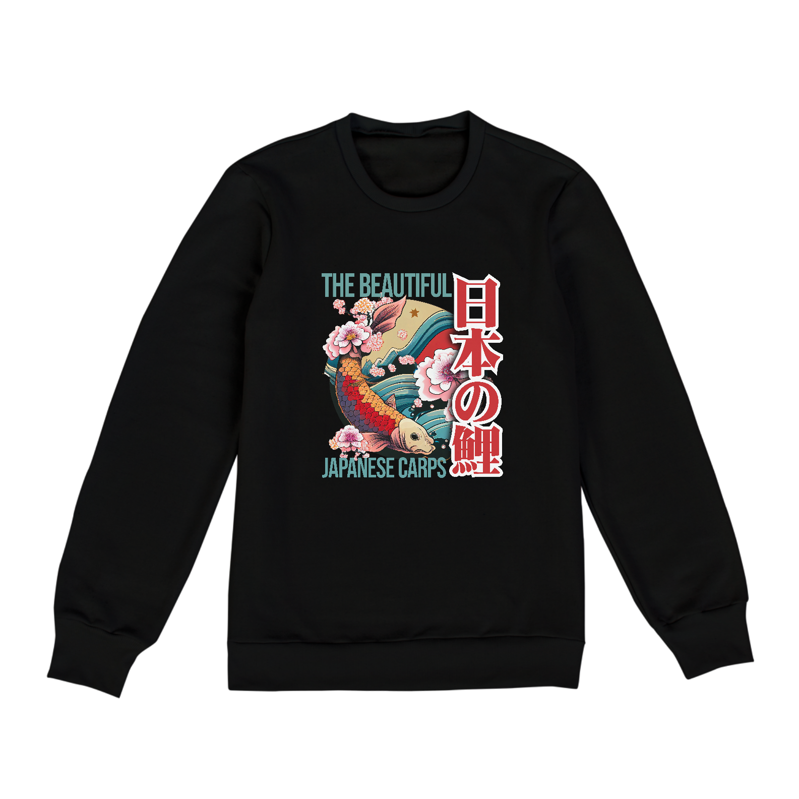 Nome do produto: Moleton Fechado Unissex: “Japanese KOI Design”