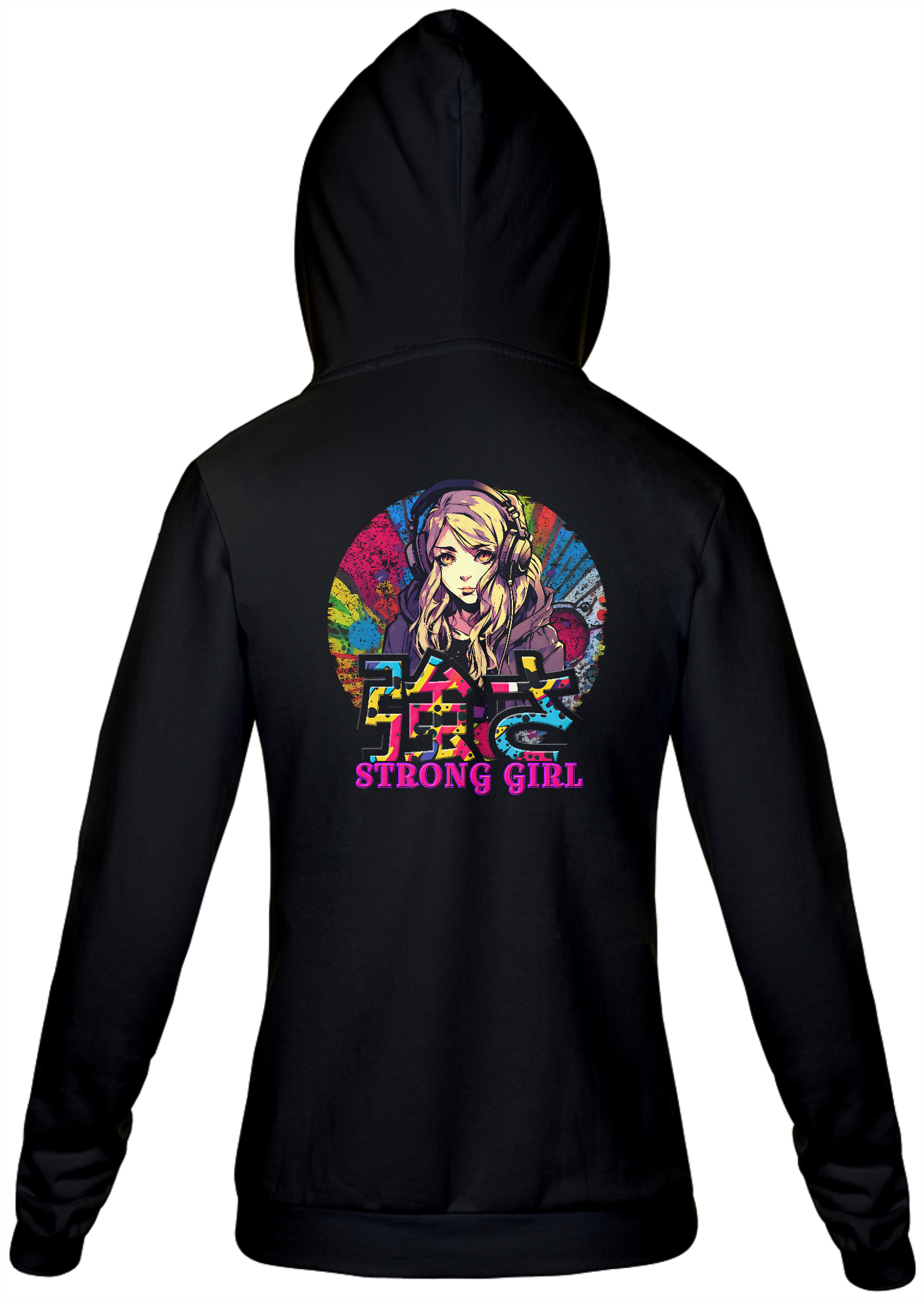 Nome do produto: Moleton c/ Zíper Unissex: “Strong Girl”