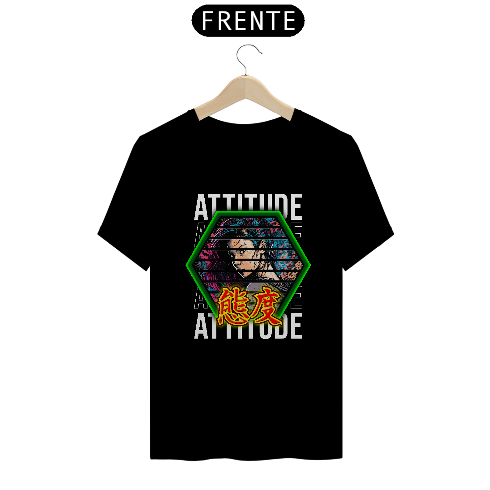 Nome do produto: Camiseta Clássica: “Attitude”