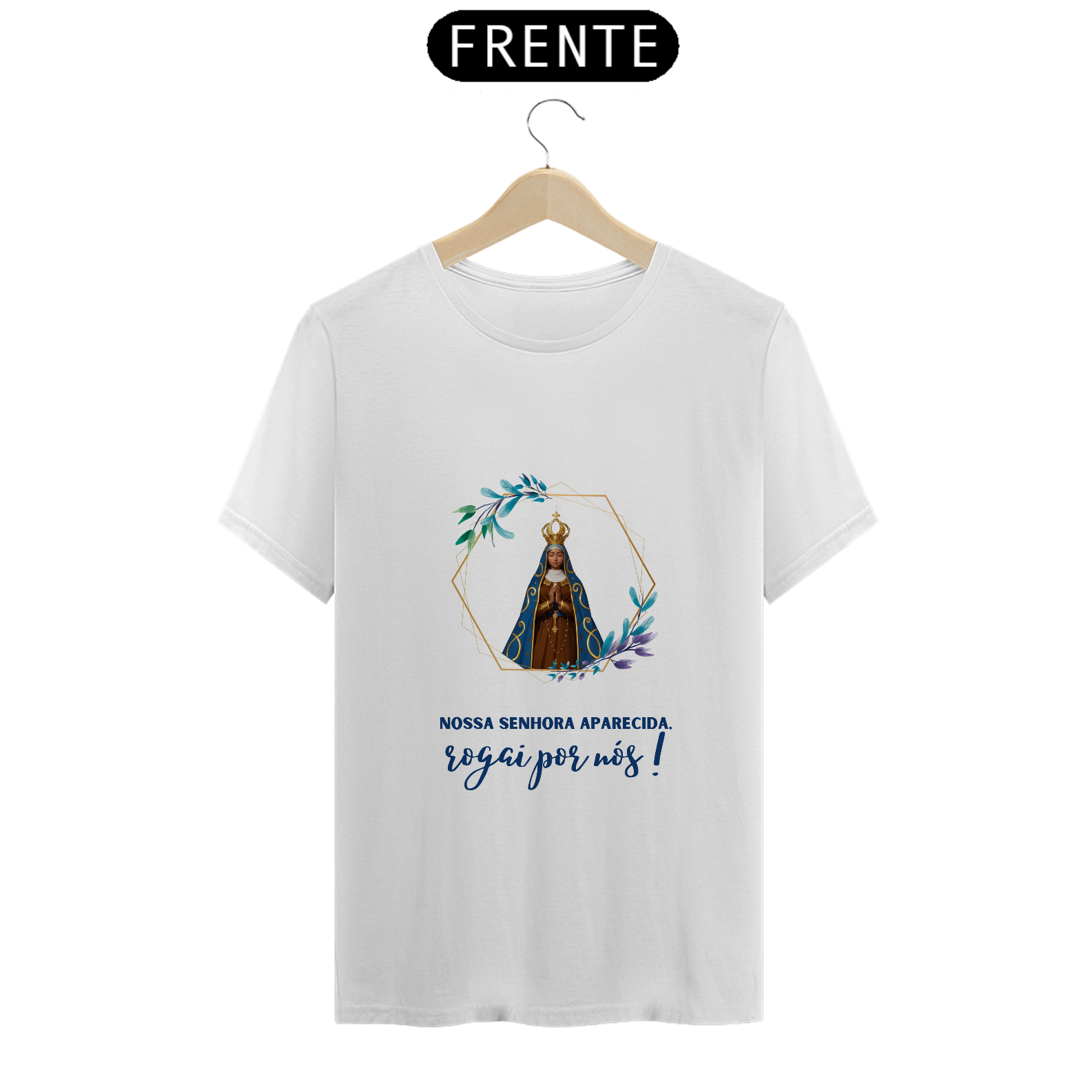 Nome do produto: T-shirt Quality Nossa Senhora Aparecida