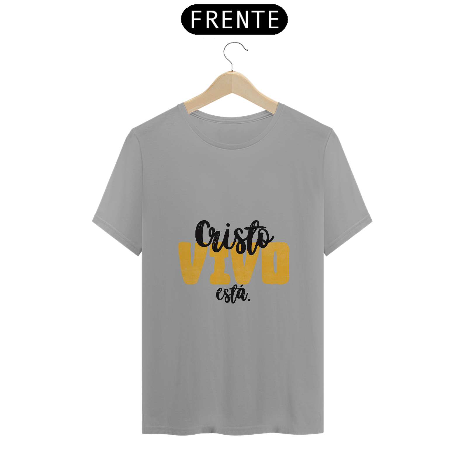 Nome do produto: T-shirt Quality Cristo vivo está