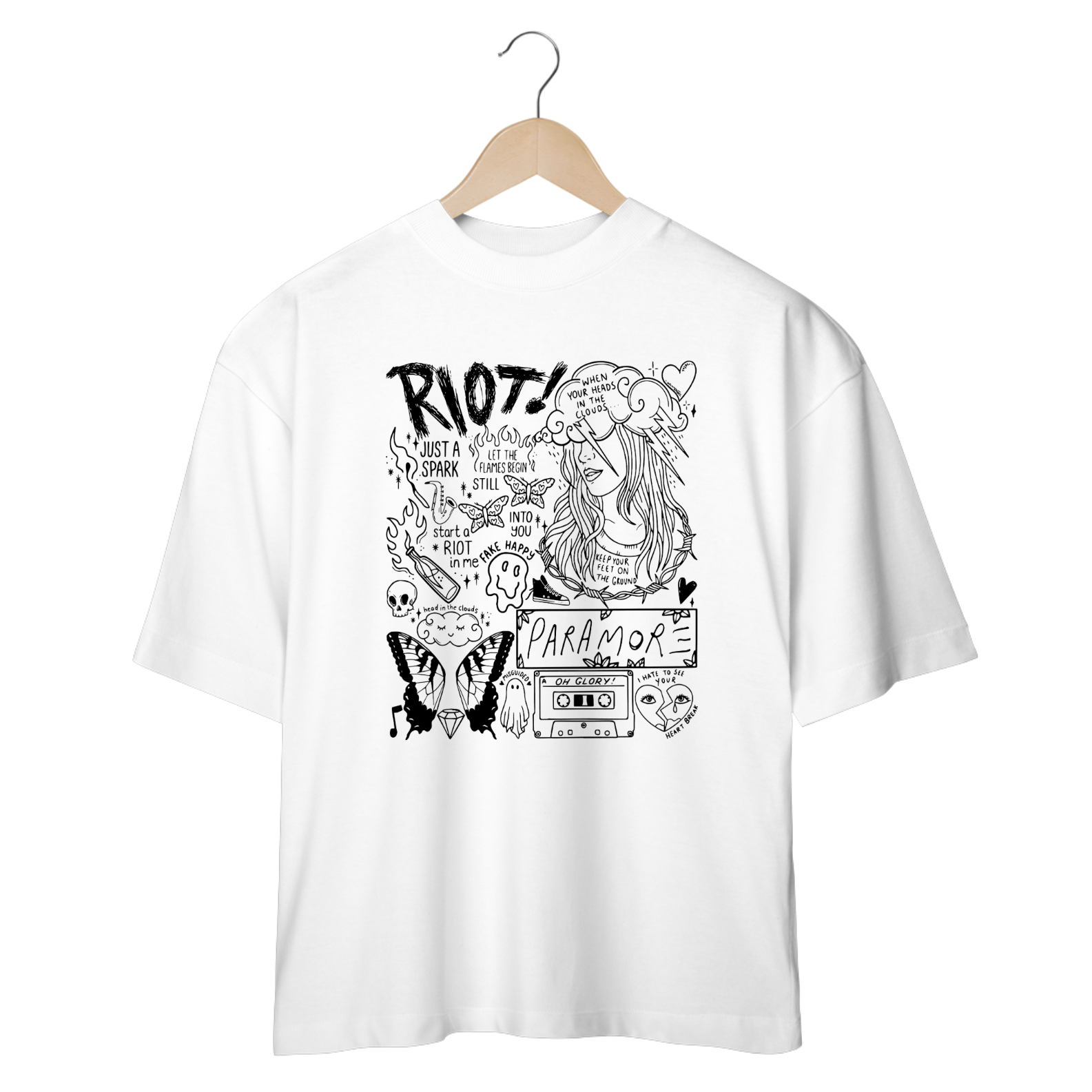 Nome do produto: Camisa Oversized Paramore