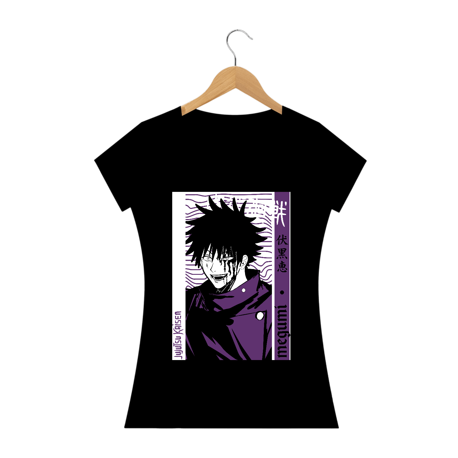 Nome do produto: Camisa Feminina Megumi Fushiguro