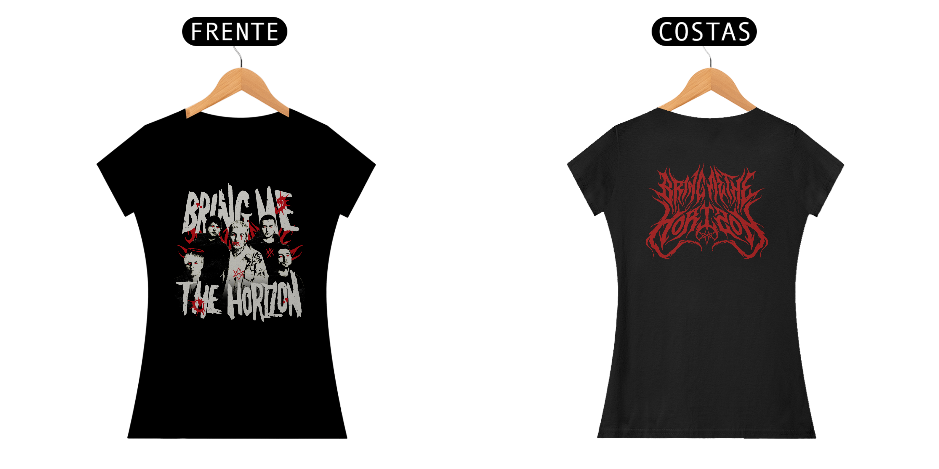 Nome do produto: Camisa Feminina Bring Me The Horizon