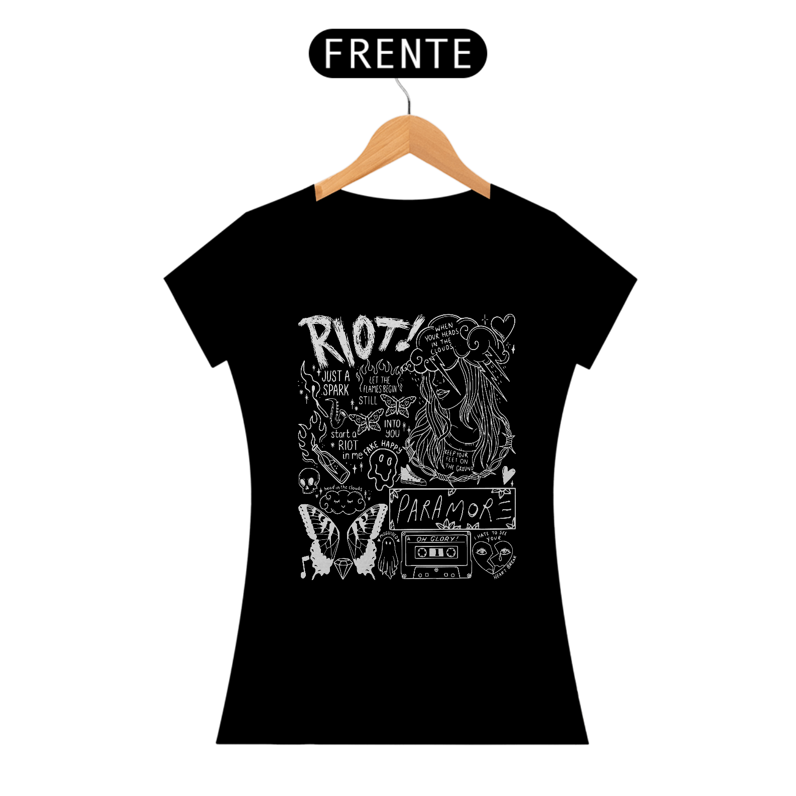 Nome do produto: Camisa Feminina Paramore 