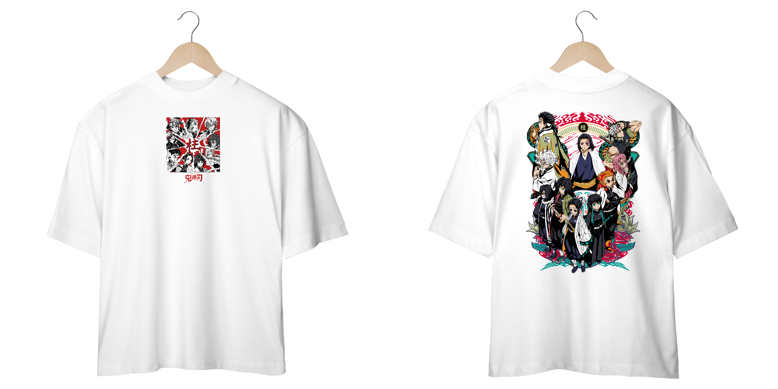 CAMISETA OVERSIZE HASHIRAS 2 - DEMON SLAYER