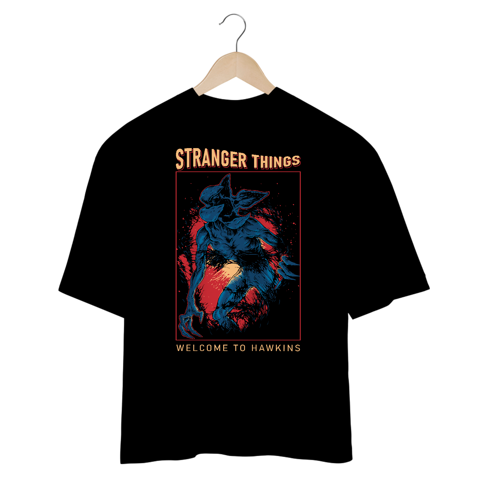 CAMISETA OVERSIZED - STRANGER THINGS