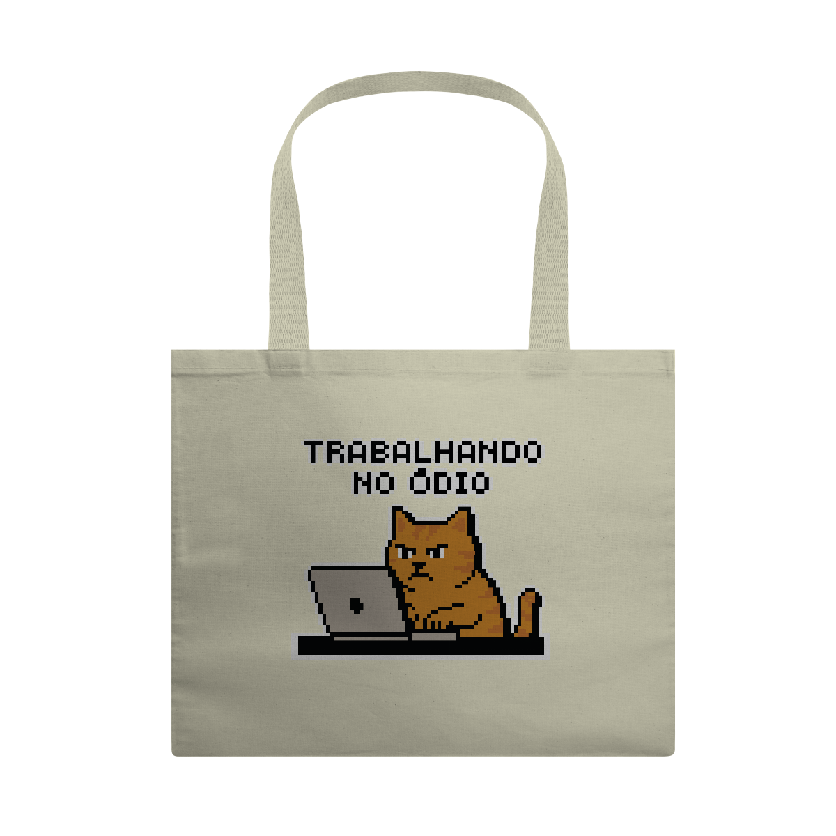 Nome do produto: ECOBAG TRABALHANDO NO ÓDIO - MEMES