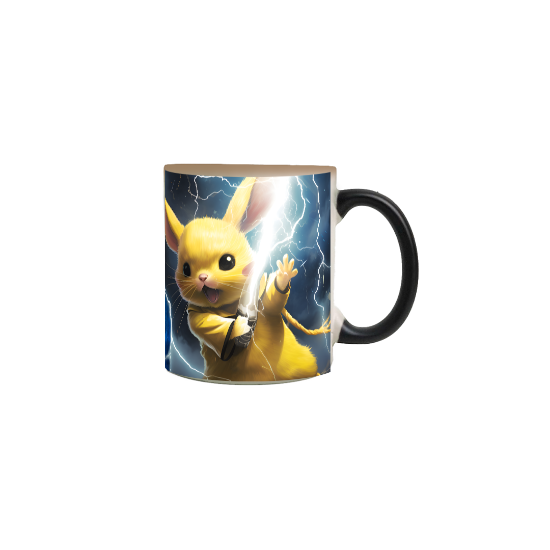 Nome do produto: Pikachu Mestre Jedi (Inspirado em Pokémon e Star Wars)