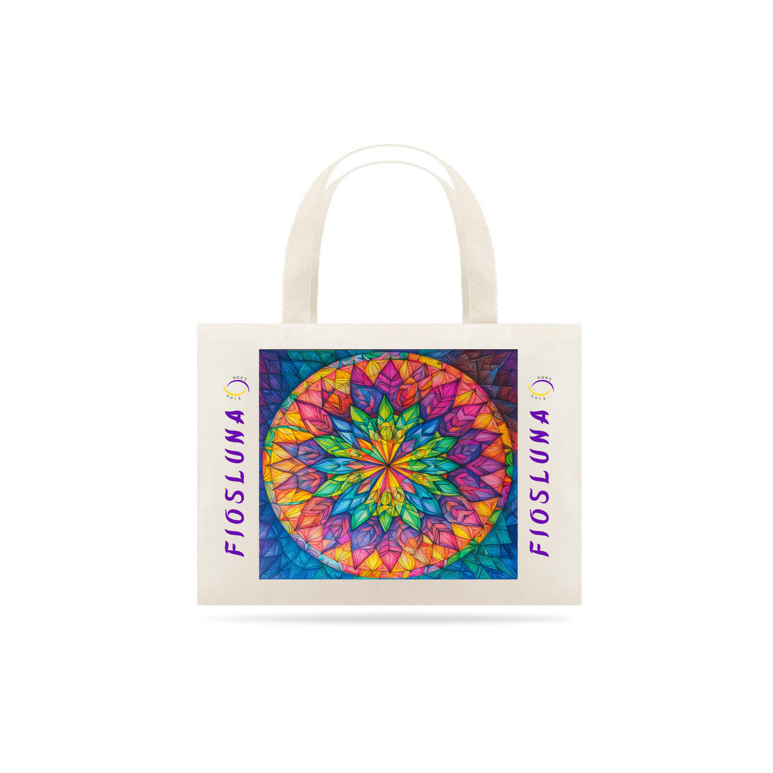 Nome do produto: Ecobag Mandala Arco-Iris 2