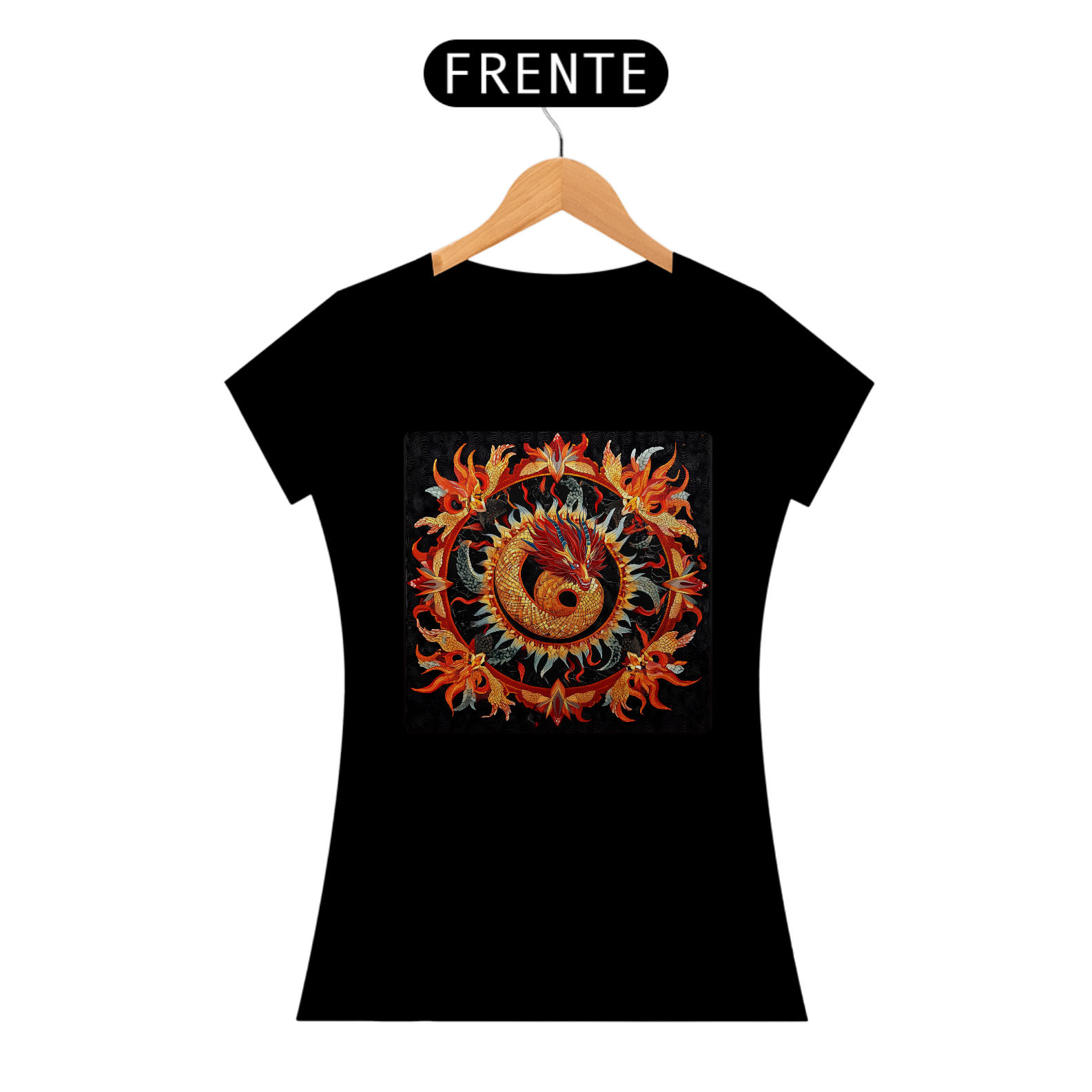 Camiseta Feminina Algodão Pima Mandala  da Fortuna