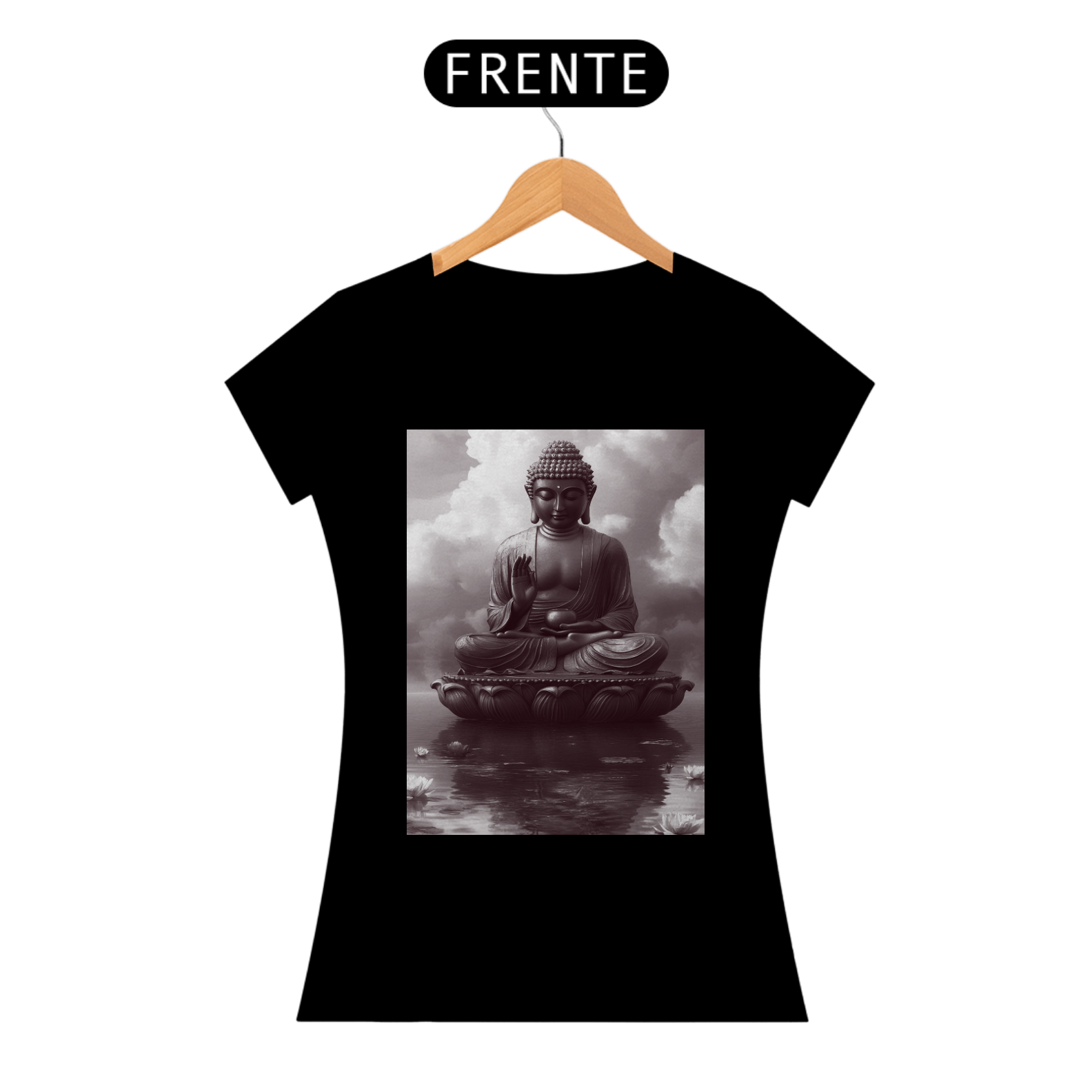 Camiseta Feminina Algodão Pima Mandala do Buda 