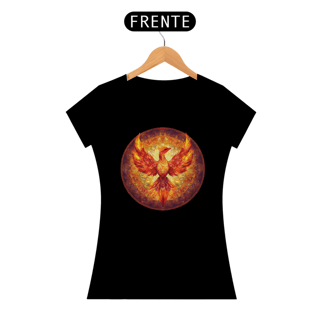 Camiseta Feminina Mandala Fênix