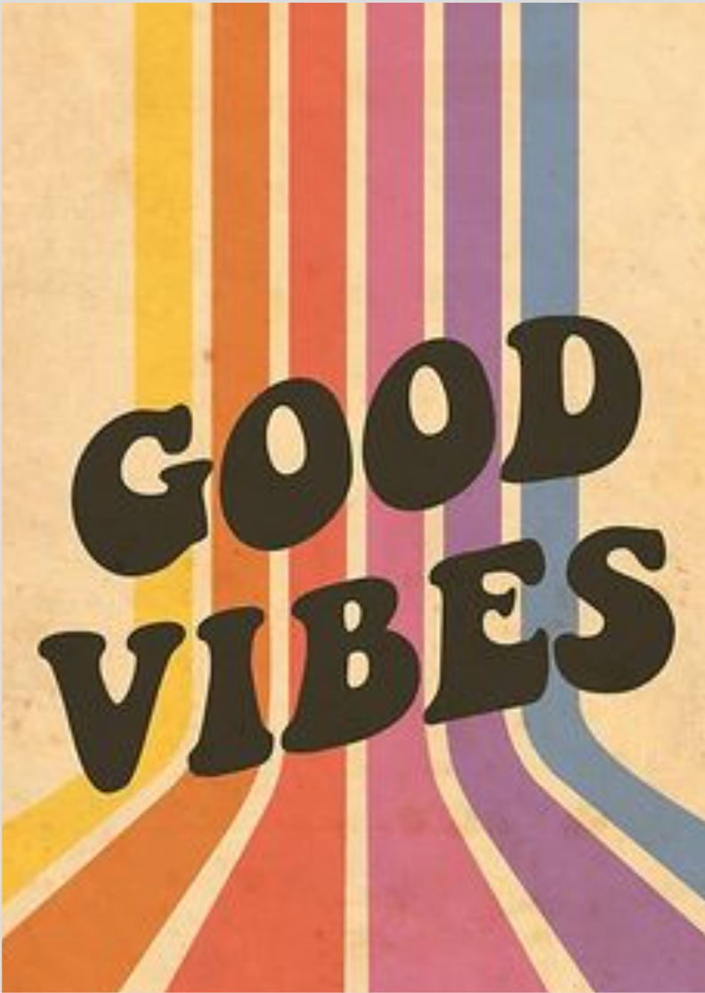 Nome do produto: Poster Retro Good Vibes Premium