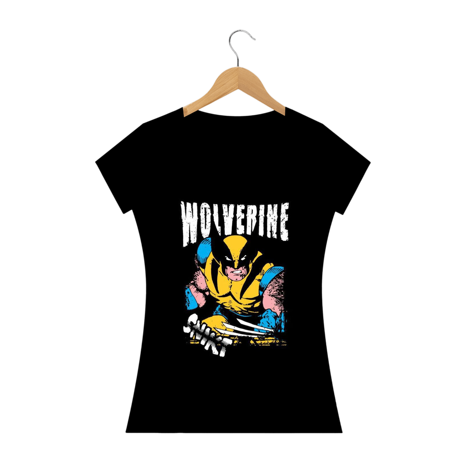 Nome do produto: Camiseta Baby Look Wolverine old 00\'s 