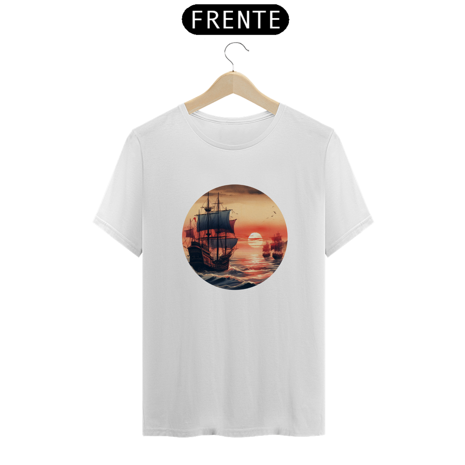 Nome do produto: Camiseta - Caravelas