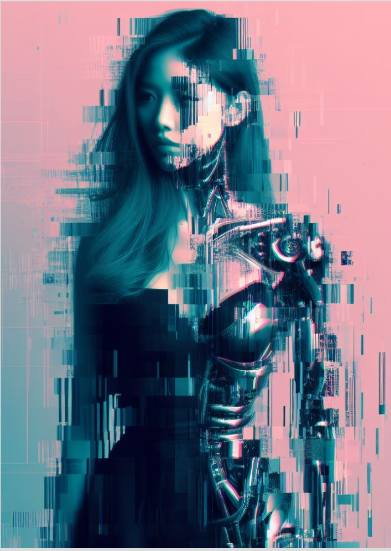 Nome do produto: Retrato - Mulher Ciborgue